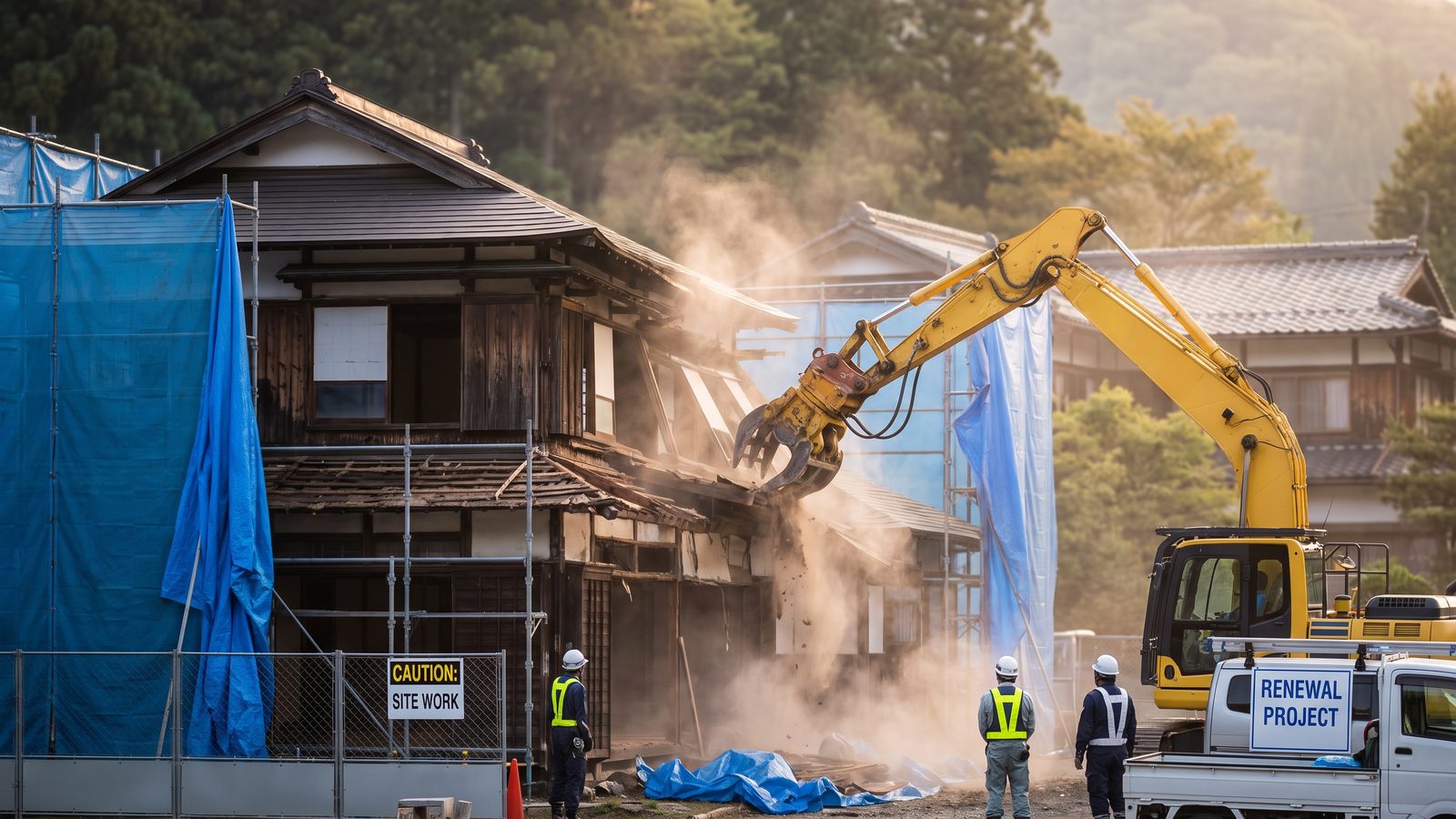 建物の取壊し工事