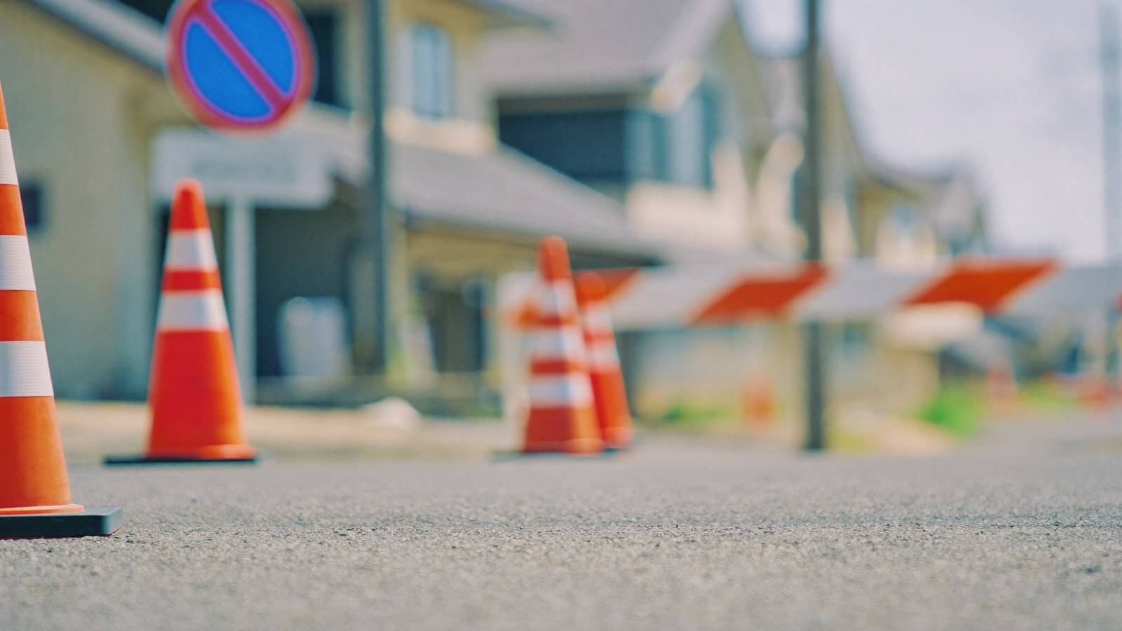 道路の拡幅工事